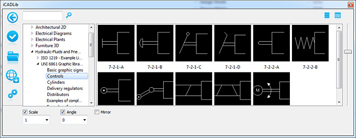 UNI 6861 autocad blocks